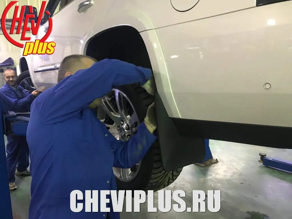 Установка брызговиков